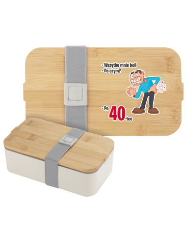 Pojemnik na żywność z nadrukiem UV prezent na dzień babci personalizowany