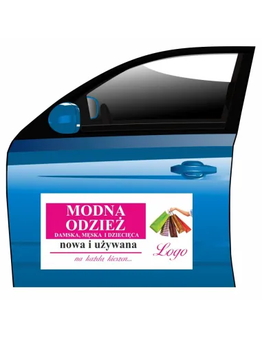 Reklama Magnetyczna – Na Samochód Magnes Modna Odzież