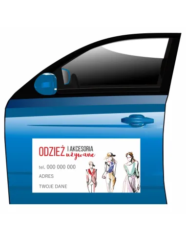 Reklama Magnetyczna na Samochód Magnes Odzież Akcesoria