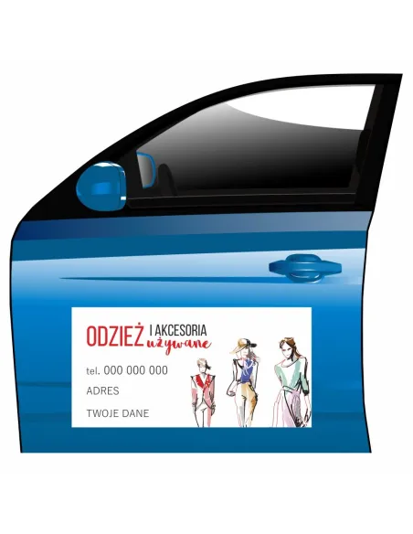 Reklama Magnetyczna na Samochód Magnes Odzież Akcesoria