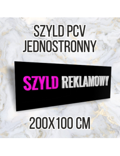 Tablica Reklamowa 200x100 Szyld PCV Jednostronna Tablice