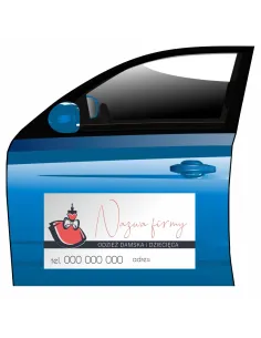 Reklama Magnetyczna – Na Samochód Magnes Odzież Damska