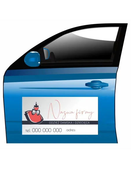Reklama Magnetyczna – Na Samochód Magnes Odzież Damska