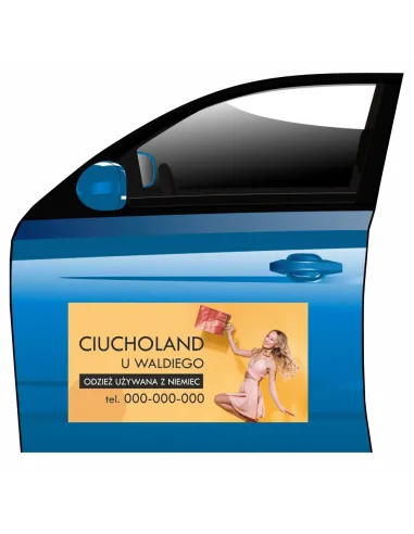 Reklama Magnetyczna – Na Samochód Magnes Odzież Używana