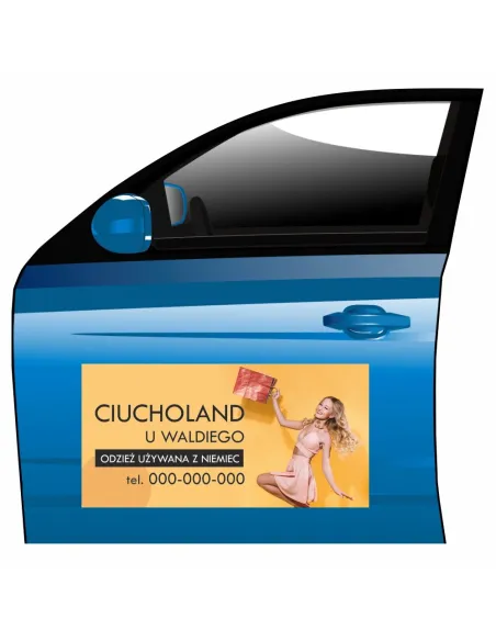 Reklama Magnetyczna – Na Samochód Magnes Odzież Używana