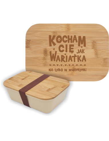 Lunch box  Personalizowany Grawerowany Upominek na walentynki twój napis