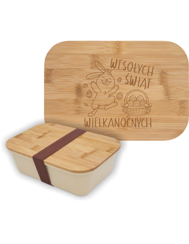 Pojemnik na lunch Elegancki Prezent z Własnym Grawerem na wielkanoc