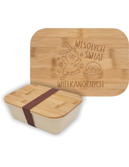 Pojemnik na lunch Elegancki Prezent z Własnym Grawerem na wielkanoc
