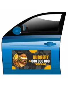 Reklama Magnetyczna Magnes Samochód Burgery na Samochód