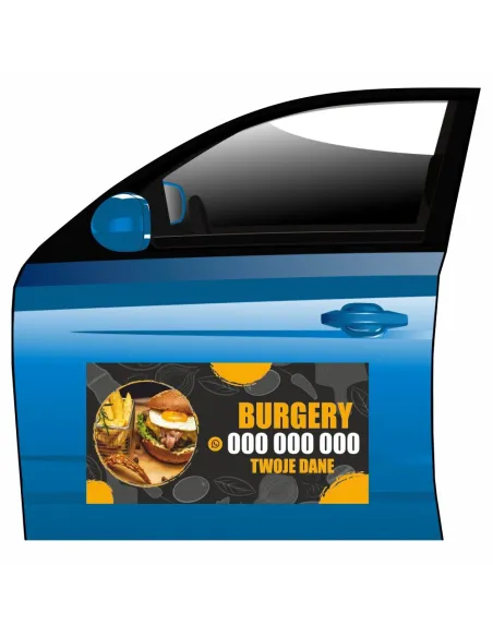 Reklama Magnetyczna Magnes Samochód Burgery na Samochód