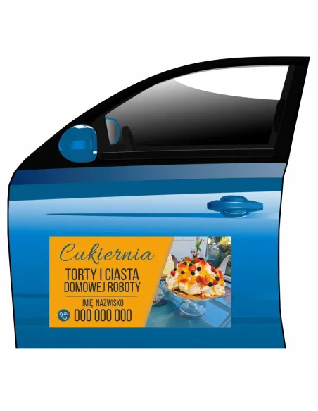 Reklama Magnetyczna Magnes Samochód Cukiernia na Samochód