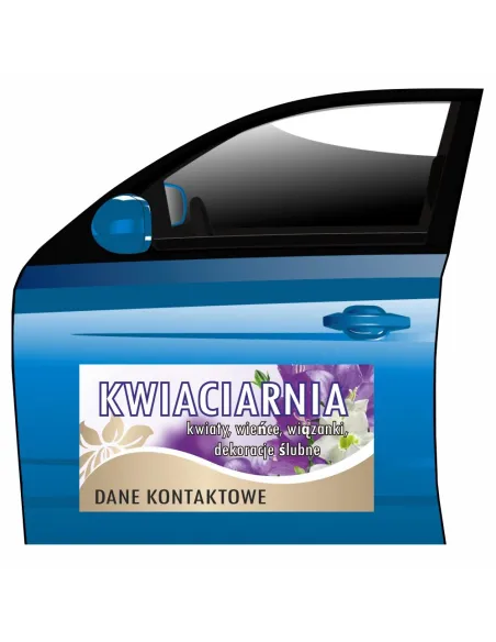 Reklama Magnetyczna Magnes Samochód Kwiaciarnia Pamiątkowe