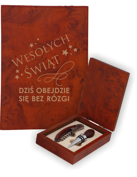Zestaw do wina Personalizowany Prezent z Grawerem na boże narodzenie