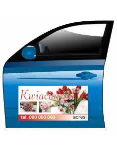 Magnes na Samochód Reklama Magnetyczna Personalizowany