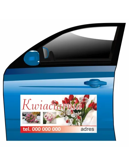 Magnes na Samochód Reklama Magnetyczna Personalizowany