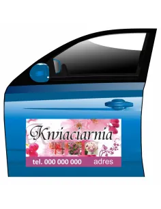 Magnes na Samochód Reklama Magnetyczna z Projektem