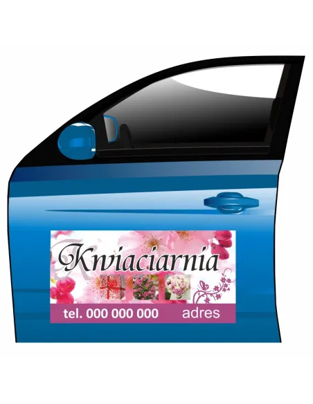 Magnes na Samochód Reklama Magnetyczna z Projektem