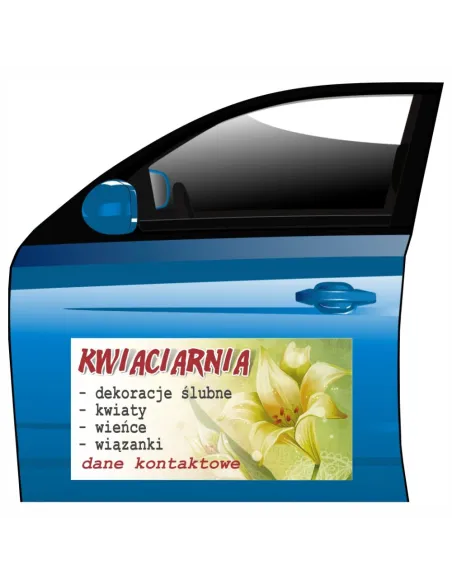 Magnes na Samochód Reklama Magnetyczna z Nadrukiem