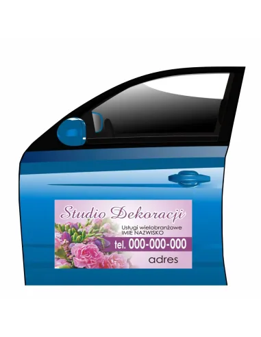 Reklama Magnetyczna na Samochód Magnes Studio Dekoracji