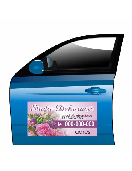 Reklama Magnetyczna na Samochód Magnes Studio Dekoracji