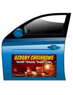 Reklama Magnetyczna na Samochód Magnes Ozdoby Choinkowe