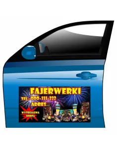 Reklama Magnetyczna Magnes Samochód Fajerwerki na Samochód