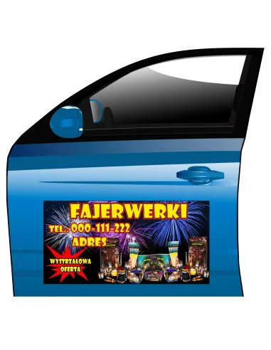 Reklama Magnetyczna Magnes Samochód Fajerwerki na Samochód