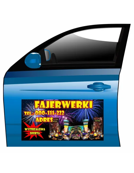 Reklama Magnetyczna Magnes Samochód Fajerwerki na Samochód