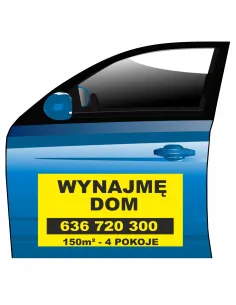 Reklama Magnetyczna – Na Samochód Magnes Wynajmę Dom