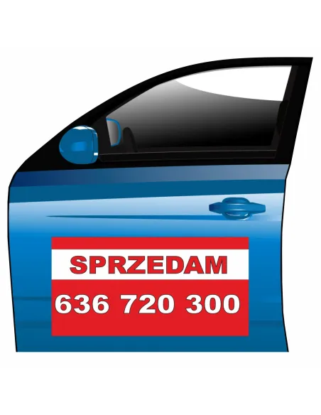 Reklama Magnetyczna Magnes Samochód Sprzedam na Samochód