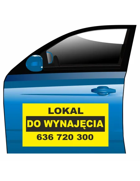 Reklama Magnetyczna – Na Samochód Magnes Lokal Wynajęcia
