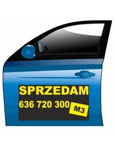 Reklama Magnetyczna Magnes Samochód Sprzedam m3 na Samochód