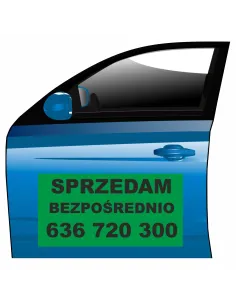 Magnes na Samochód Reklama Magnetyczna Sprzedam Bezpośrednio