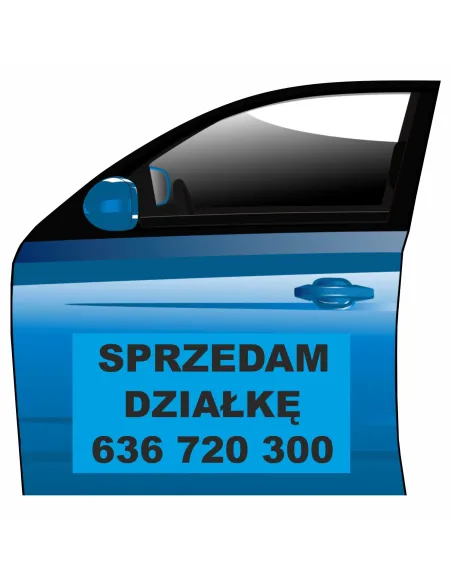 Reklama Magnetyczna – Na Samochód Magnes Sprzedam Działkę