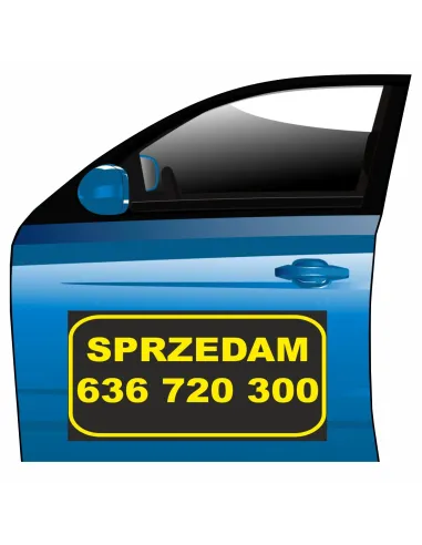 Reklama Magnetyczna – Na Samochód Magnes Sprzedam Reklamowy