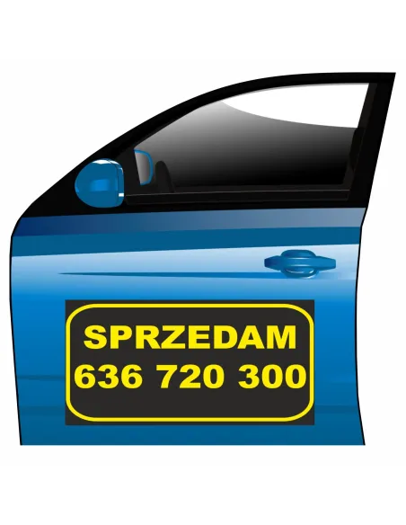 Reklama Magnetyczna – Na Samochód Magnes Sprzedam Reklamowy