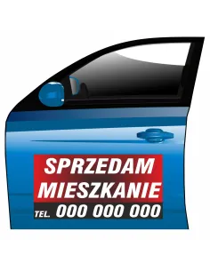 Reklama Magnetyczna – Na Samochód Magnes Sprzedam Mieszkanie