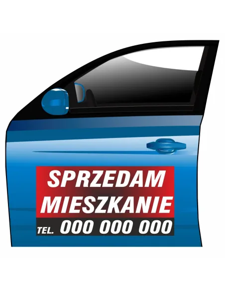 Reklama Magnetyczna – Na Samochód Magnes Sprzedam Mieszkanie