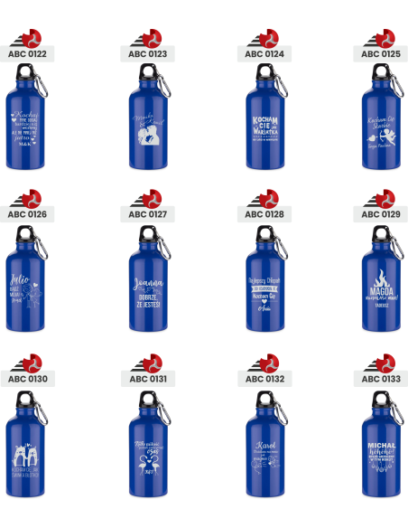 Butelka aluminiowa 500 ml Wyjątkowy Prezent Indywidualny Grawer na święta