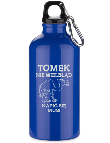Butelka aluminiowa 500 ml Personalizowany Prezent z Grawerem twój napis
