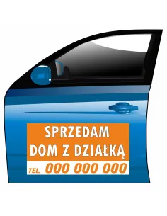 Reklama Magnetyczna Magnes Samochód Sprzedam Dom Działką