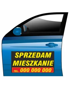 Magnes na Samochód Reklama Magnetyczna Sprzedam Drukowany