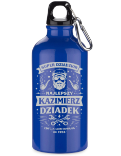 Butelka aluminiowa 500 ml Personalizowany Grawerowany Upominek dla dziadka