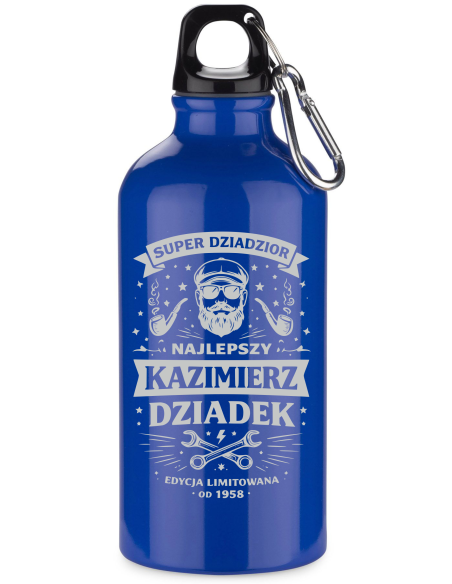Butelka aluminiowa 500 ml Personalizowany Grawerowany Upominek dla dziadka