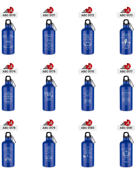 Butelka aluminiowa 500 ml Personalizowany Grawerowany Upominek z imieniem