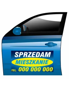 Magnes na Samochód Reklama Magnetyczna Sprzedam do Firmy