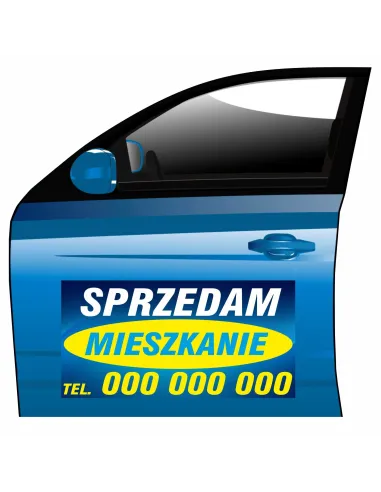 Magnes na Samochód Reklama Magnetyczna Sprzedam do Firmy