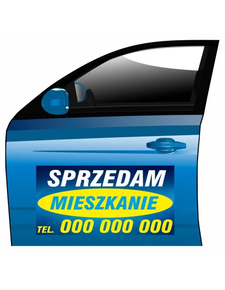 Magnes na Samochód Reklama Magnetyczna Sprzedam do Firmy