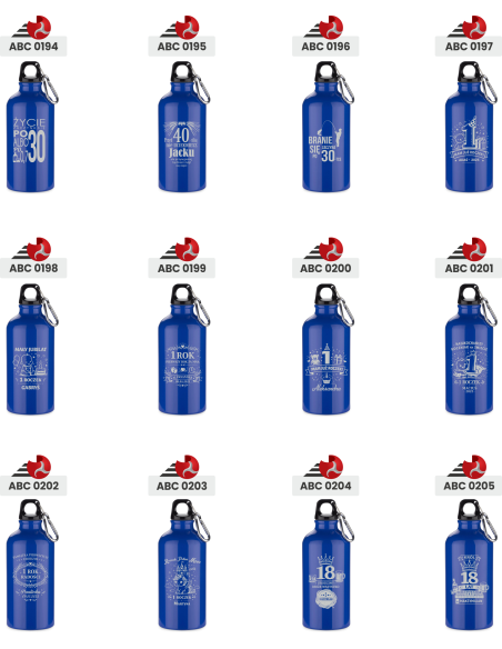 Butelka aluminiowa 500 ml Personalizowany Prezent z Grawerem twój napis