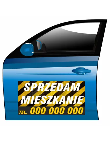 Magnes na Samochód Reklama Magnetyczna Sprzedam Prezentowy